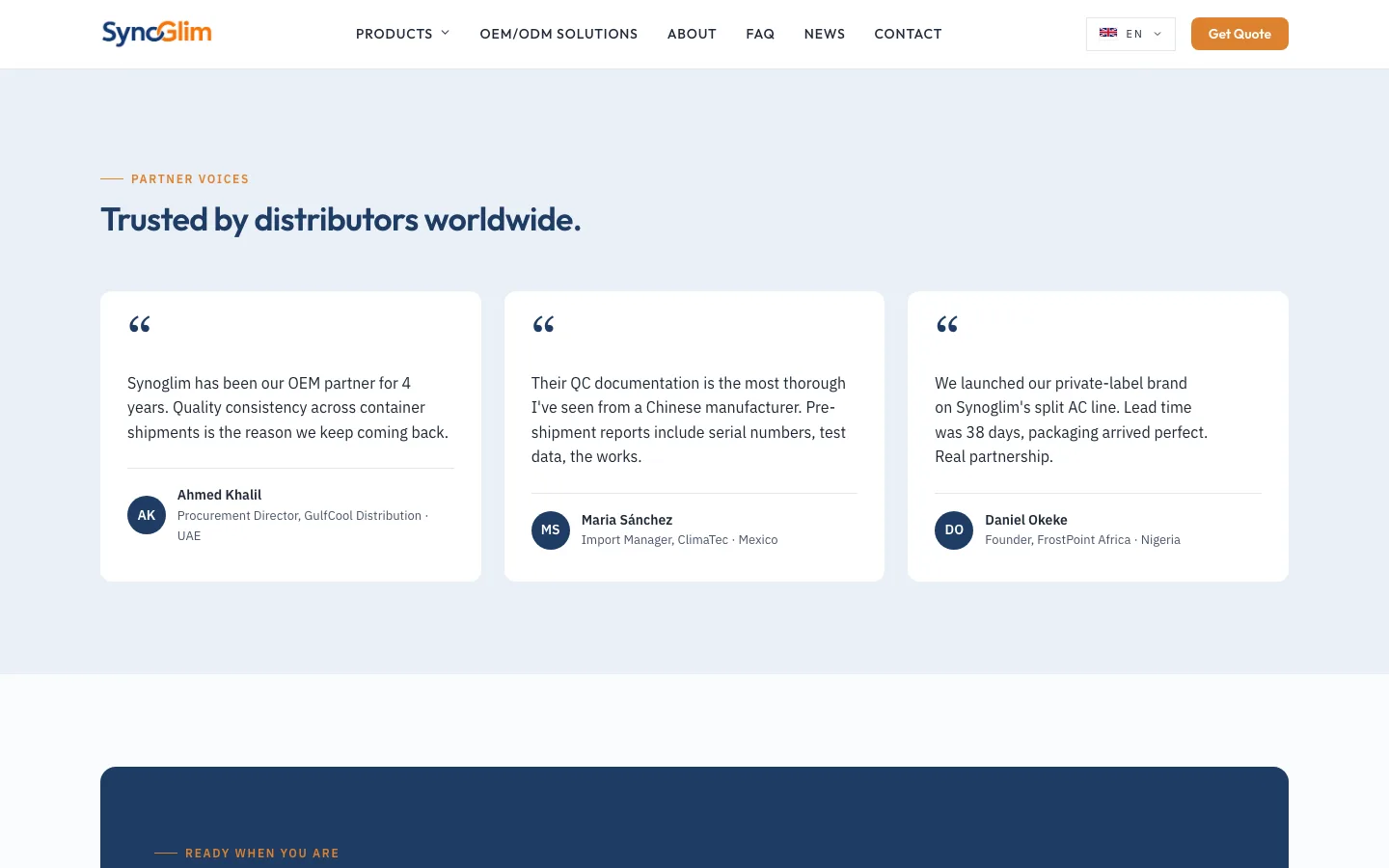 Syncglim, Partner voices