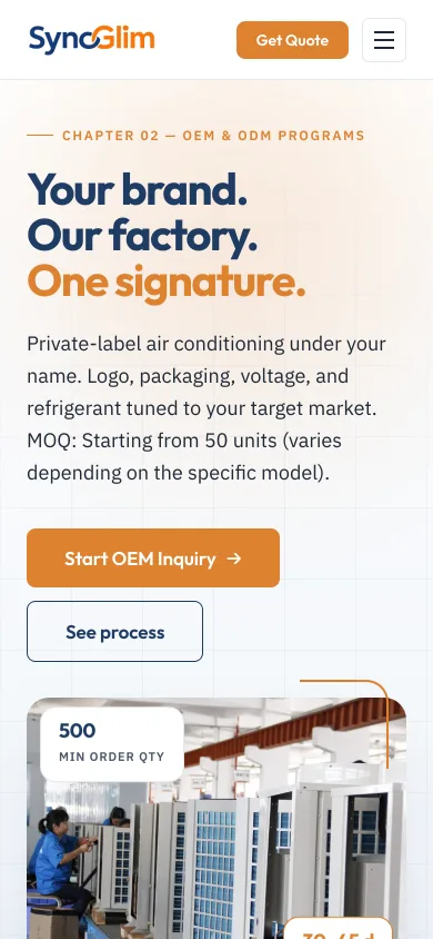 Syncglim mobile screenshot