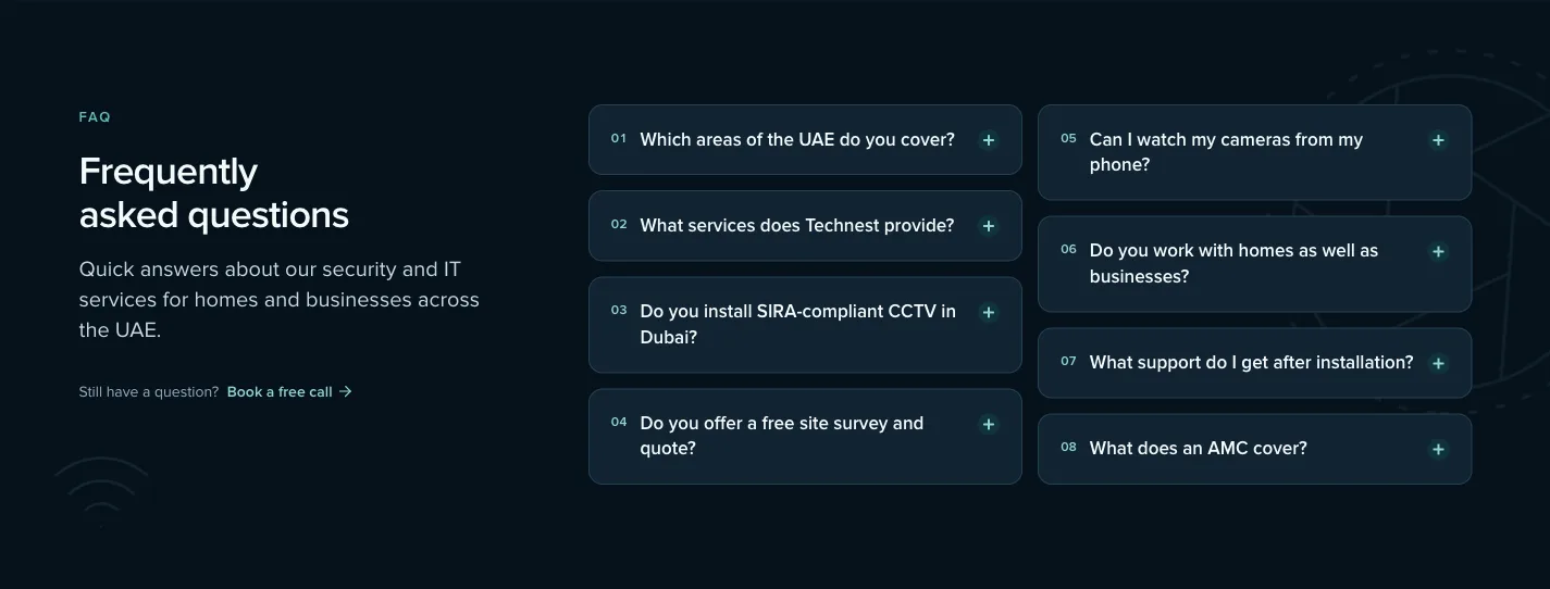 Technest, FAQ